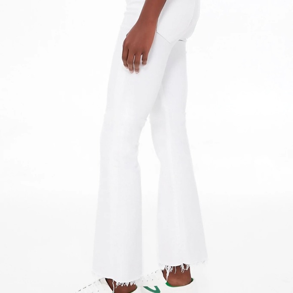 New with tags Mother denim white the hustler ankle fray the fairest of all 24 - Picture 1 of 8